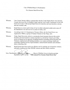 Vets Stand Down - Proclamation 2015 - Walford-1