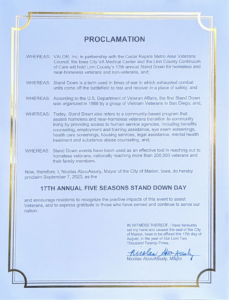 City of Marion Proclamation